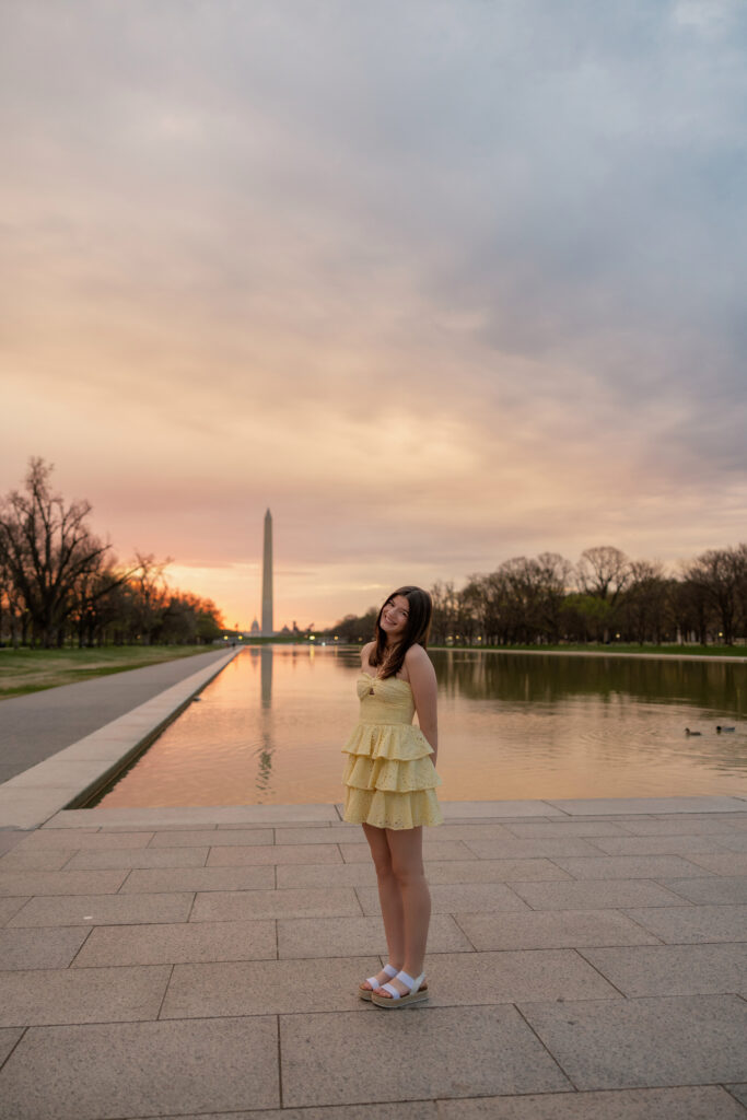 senior portraits at the national mall in washington dc