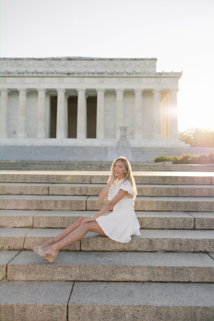 senior portraits at the national mall in washington dc
